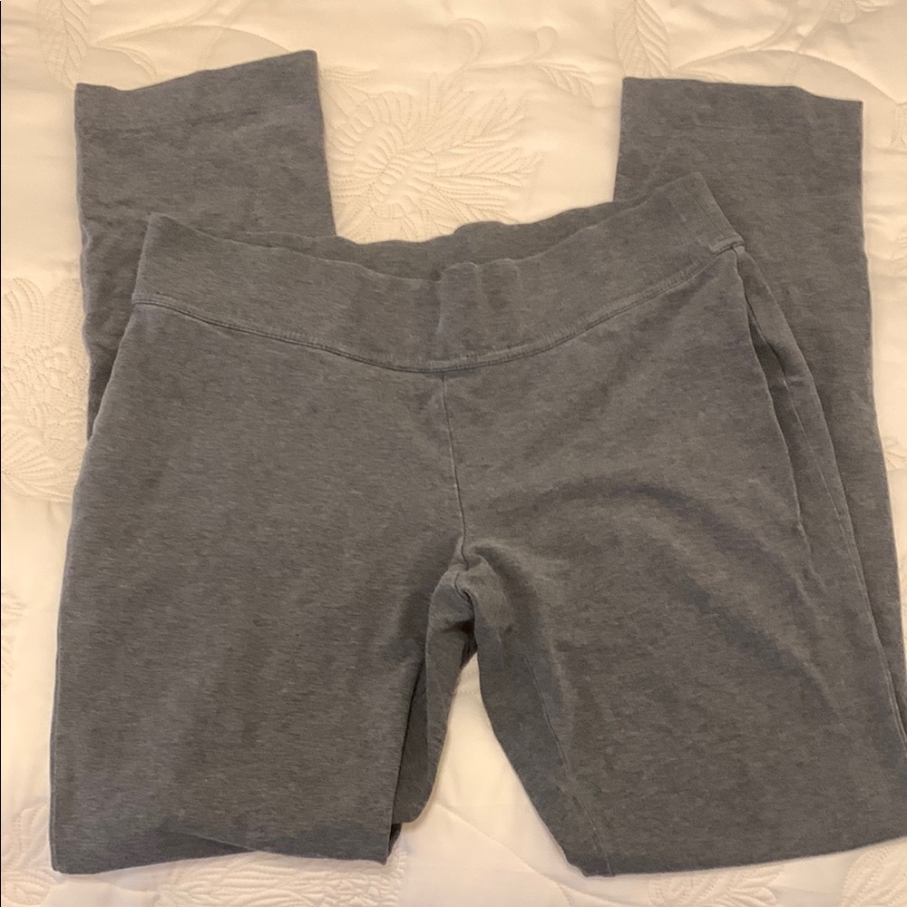 Gray Starfish Straight Leg Knit Pants